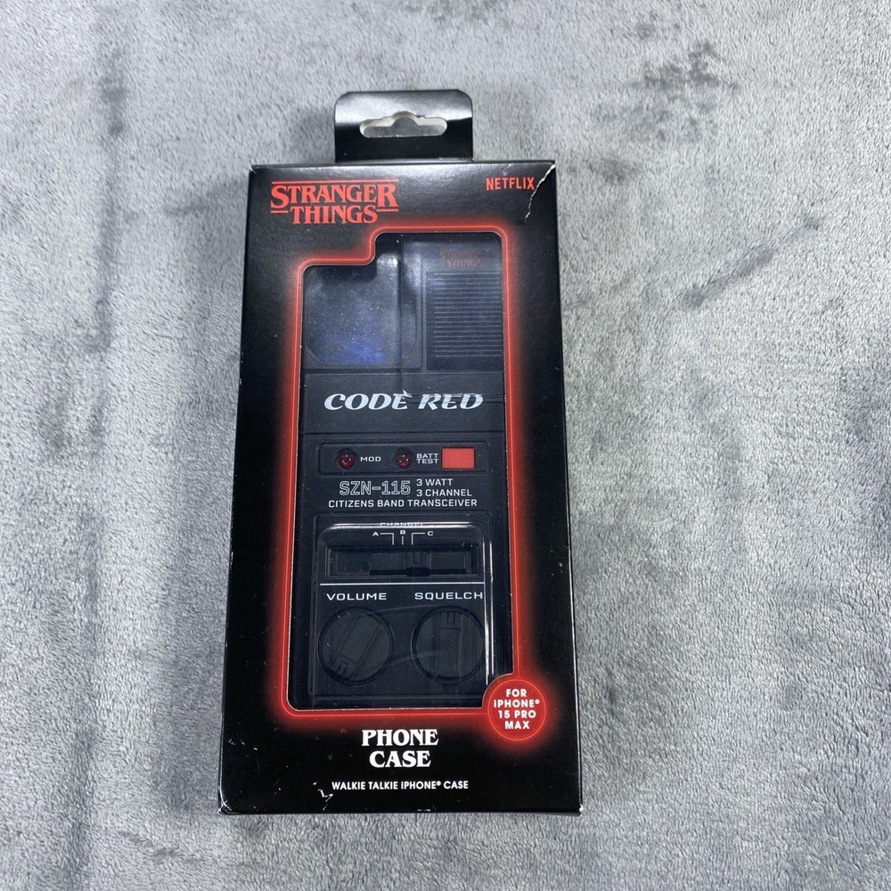 Stranger Things iPhone Phone Case CODE RED Walkie Talkie iPhone 15 Pro Max READ - Picture 2 of 11
